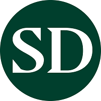 Green SD with white letters